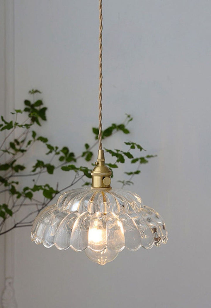 Vintage Glass Pendant Light