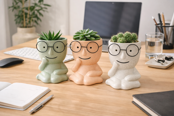 Cute Face Planter Pots
