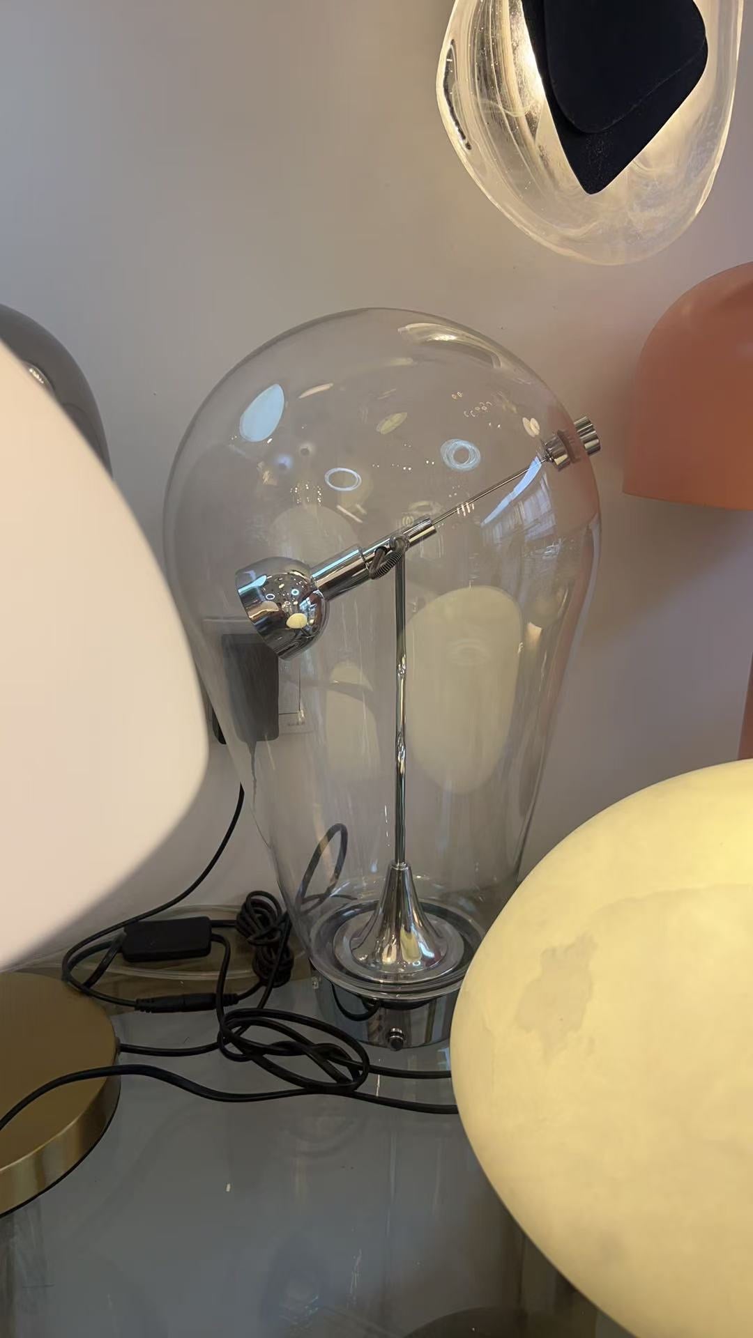 Modern Glass Dome Table Lamp