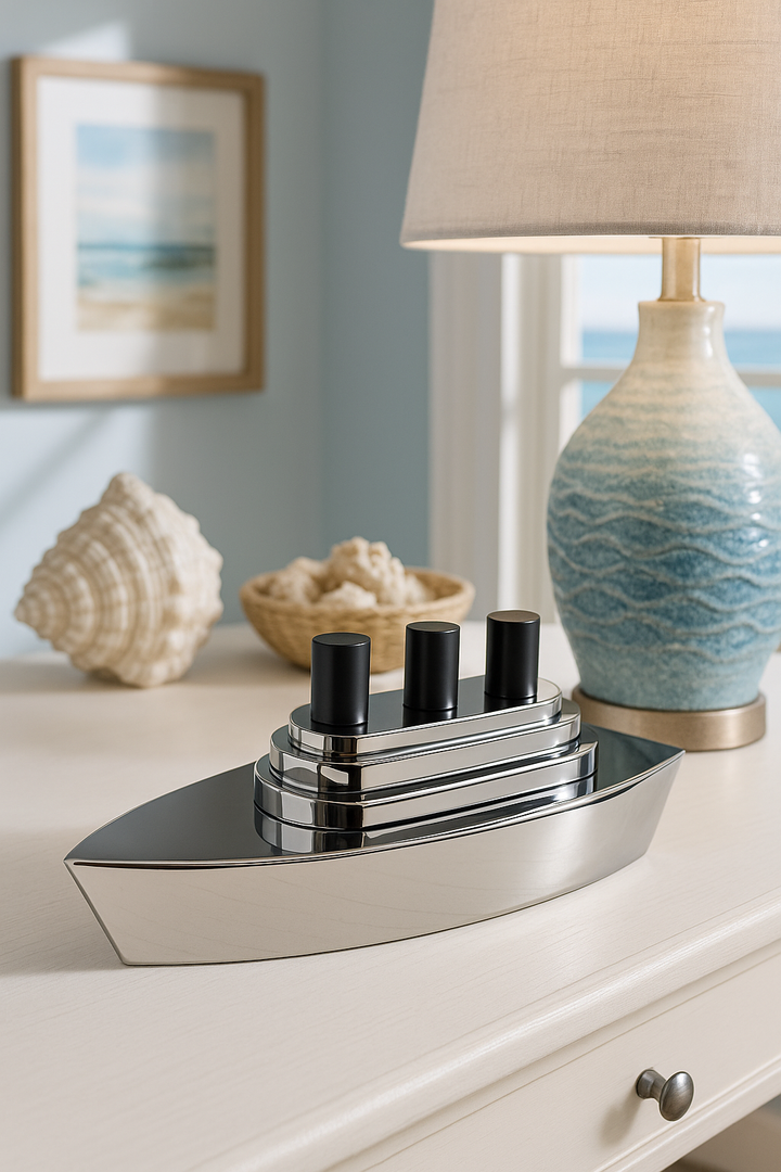 Modern Metallic Ship Decor