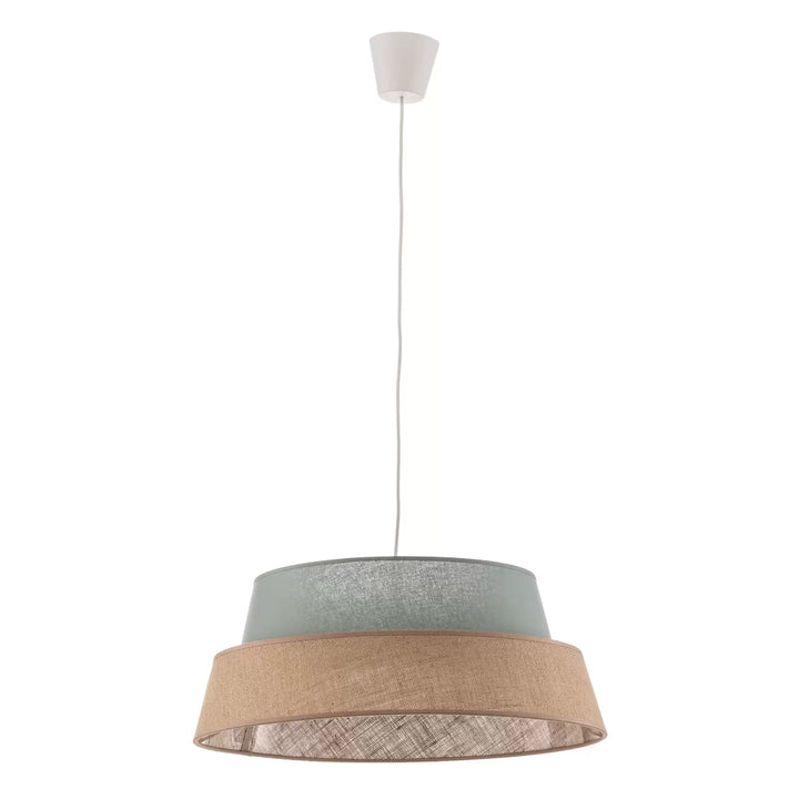 Two-Tone Modern Pendant Light with Woven Detail