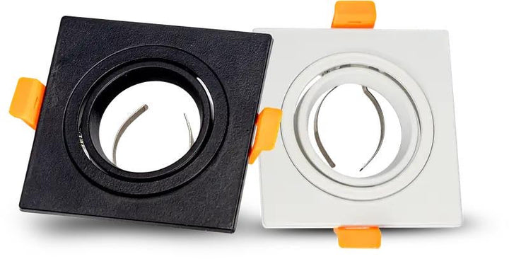 Square Recessed Downlight Frame Set aluminum