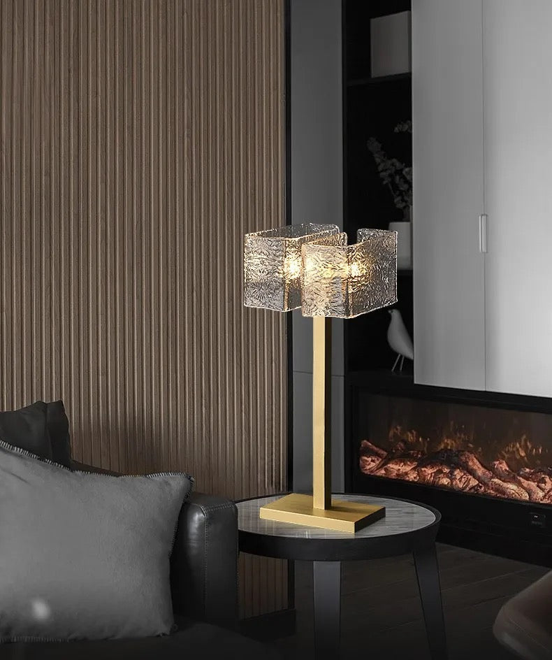 Modern Luxury Glass Shade Table Lamp