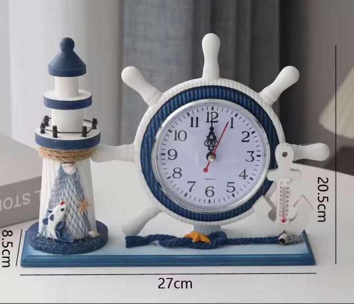 Nautical Table Clock Set