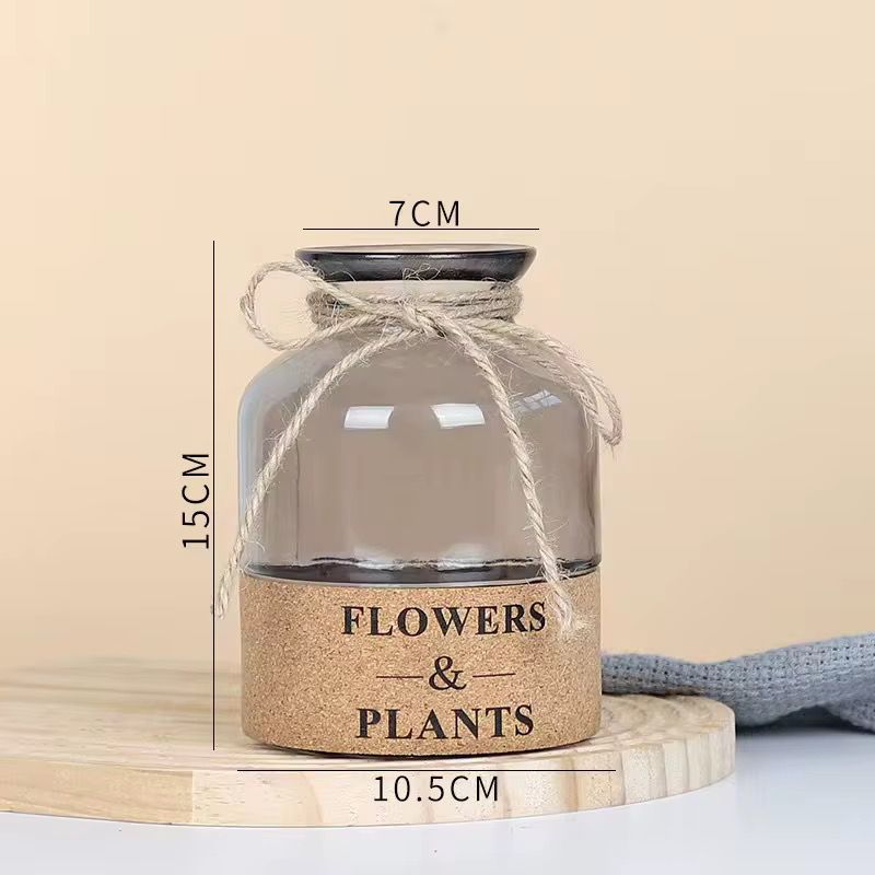 Glass Flower Jar Decor