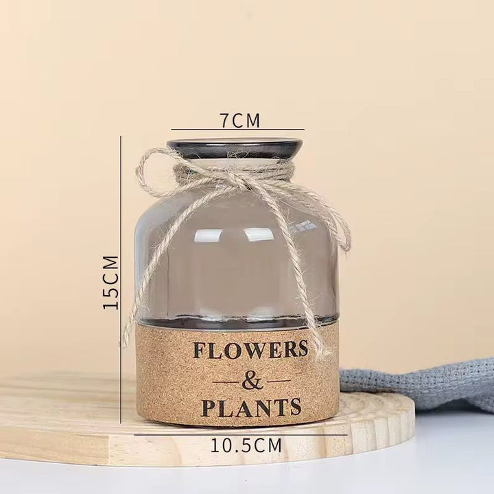 Glass Flower Jar Decor