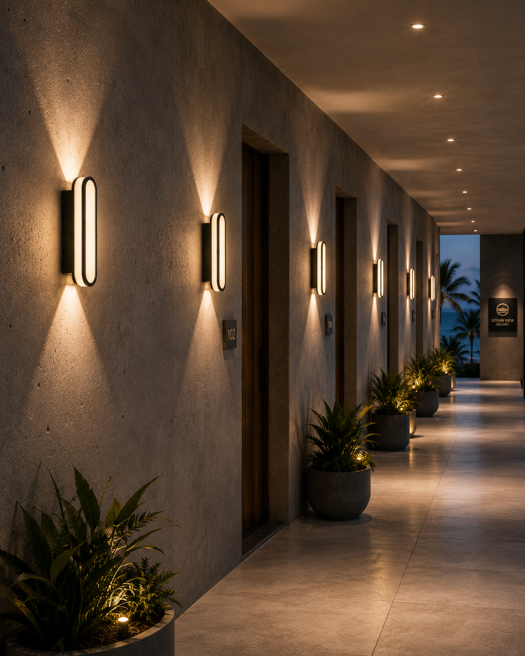 Oval LED Outdoor Sconce