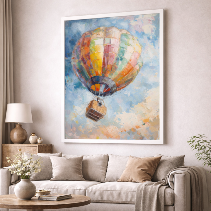 Colorful Hot Air Balloon Canvas