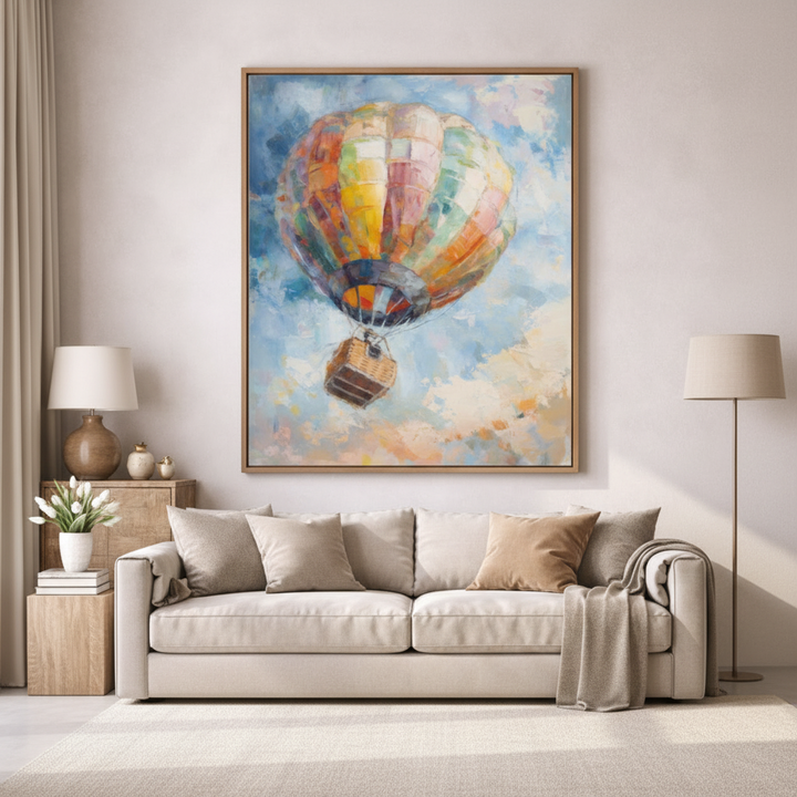 Colorful Hot Air Balloon Canvas