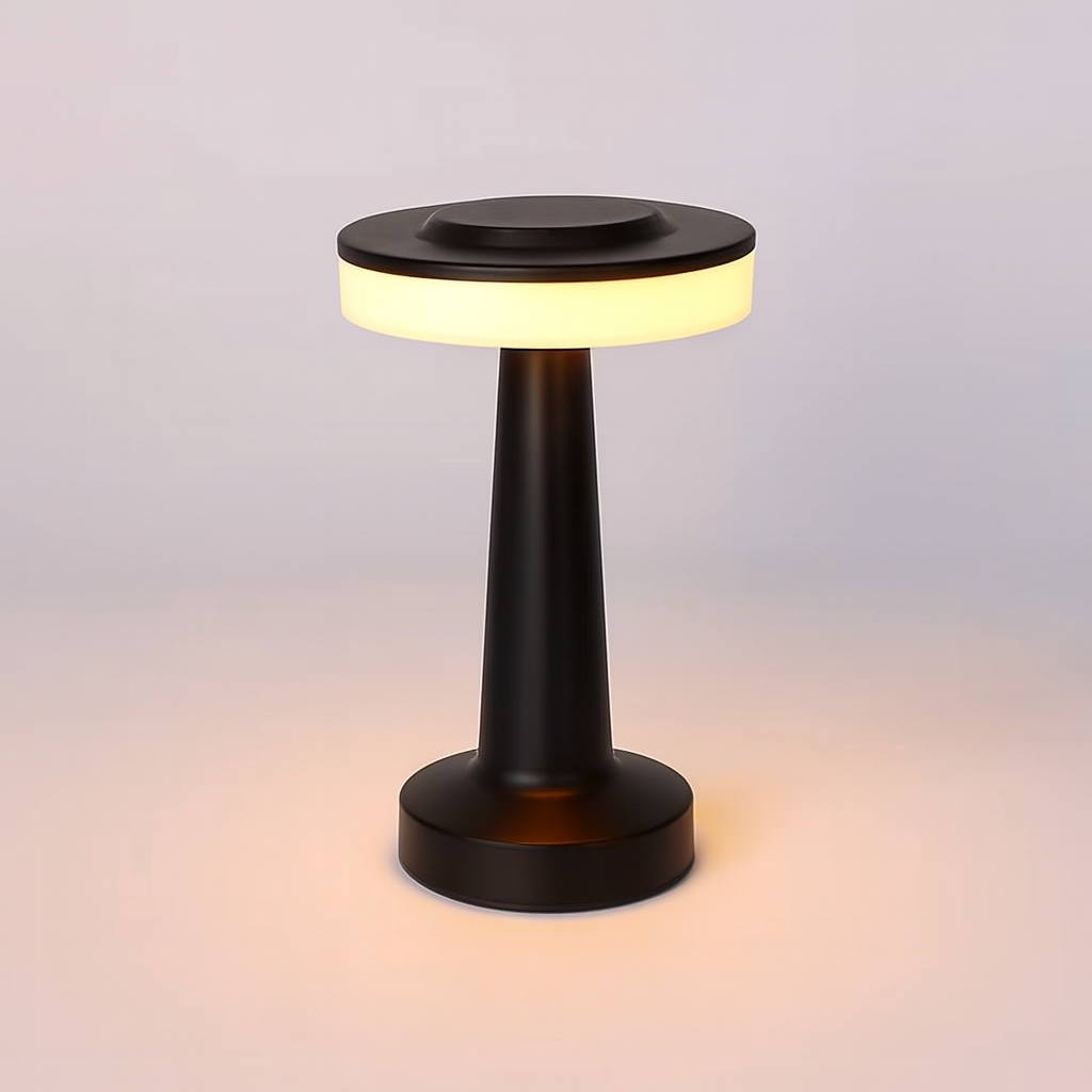 Modern Touch-Control LED Table Lamp - Metal Finish