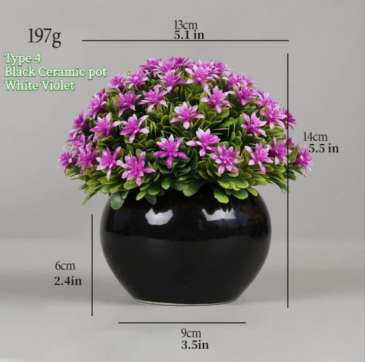 Artificial Flower Pot set of 5