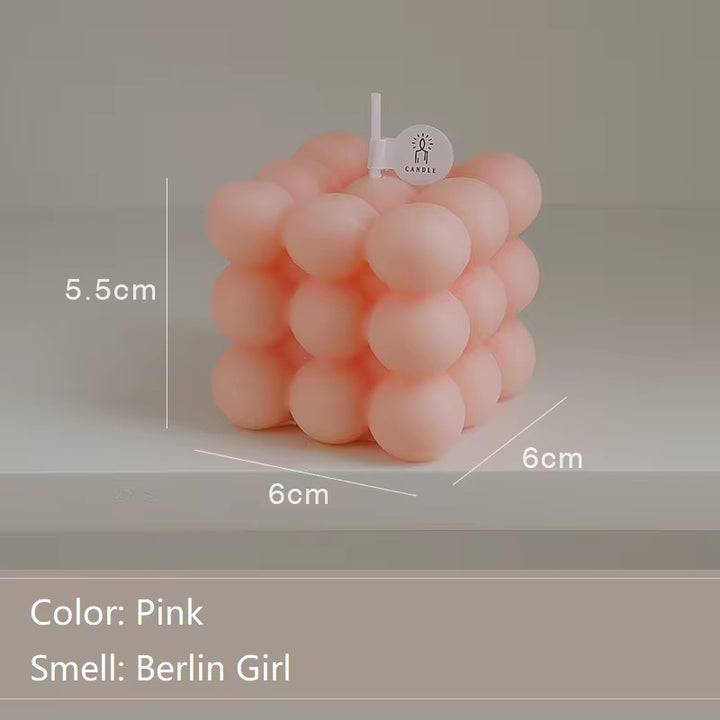 Handmade Bubble Cube Candle pack of 12