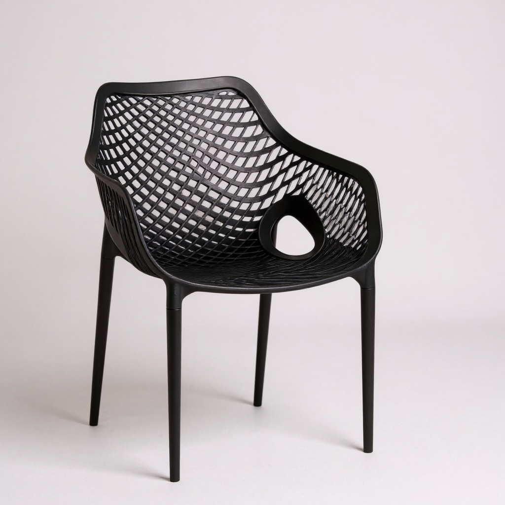 Black Outdoor Armchair