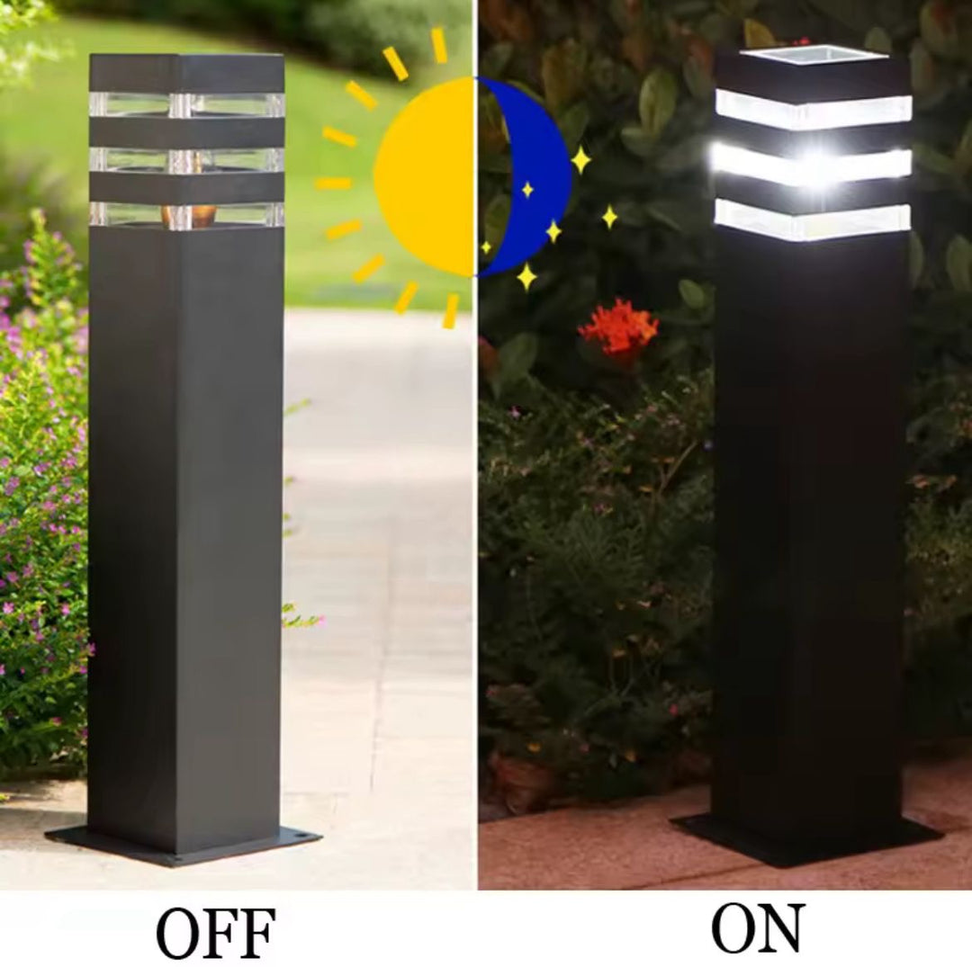Classic Black Outdoor Bollard Light