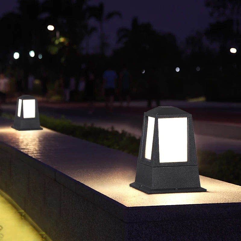 Modern Outdoor Lantern Bollard Light