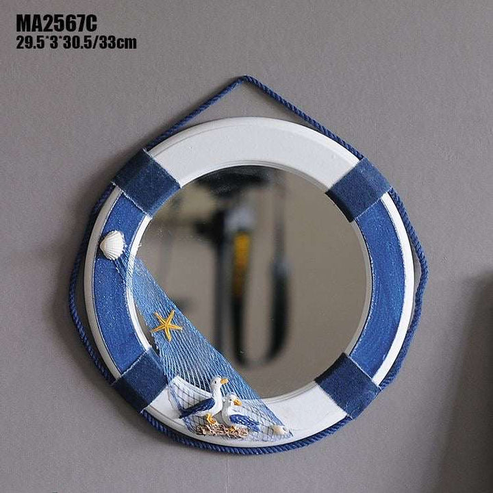 Lifebuoy Mirror with Seagull Detail