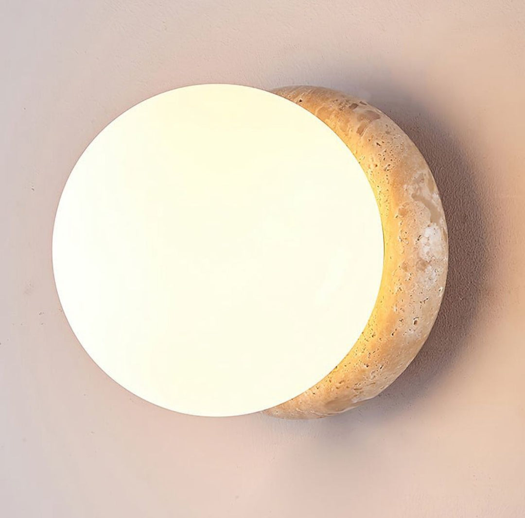 Stone Globe Wall Light