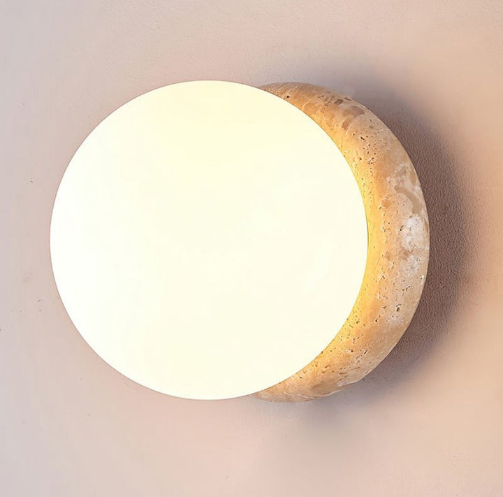 Stone Globe Wall Light