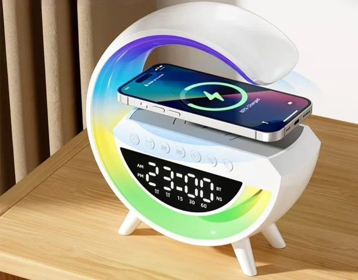 LED Smart Alarm Clock with Wireless Charging