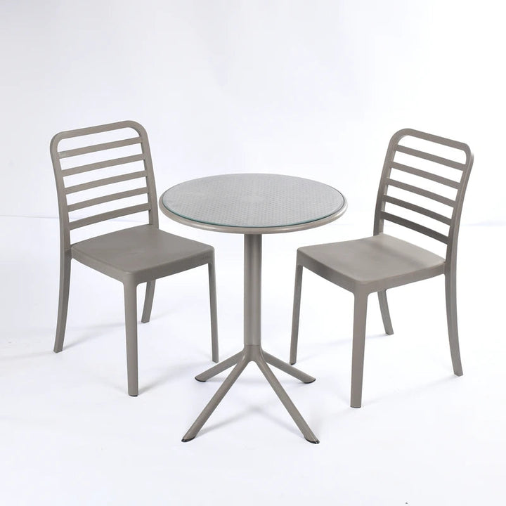 2 Flexi- Chairs + Dot Round Table 60