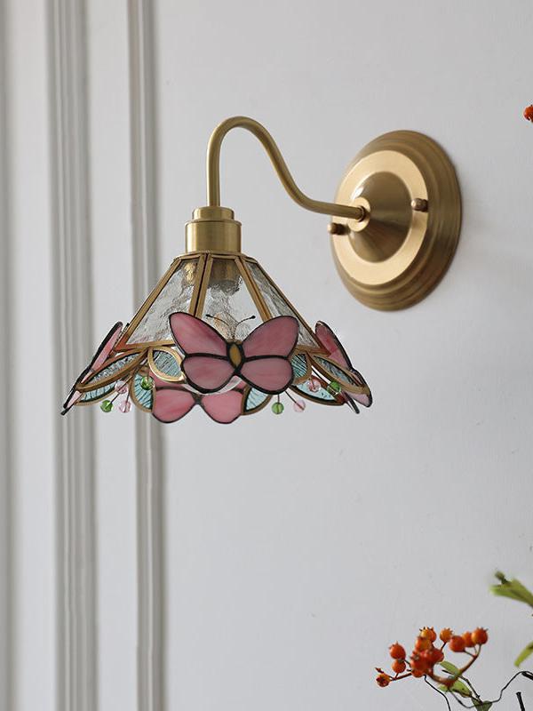 Butterfly Tiffany Wall Light
