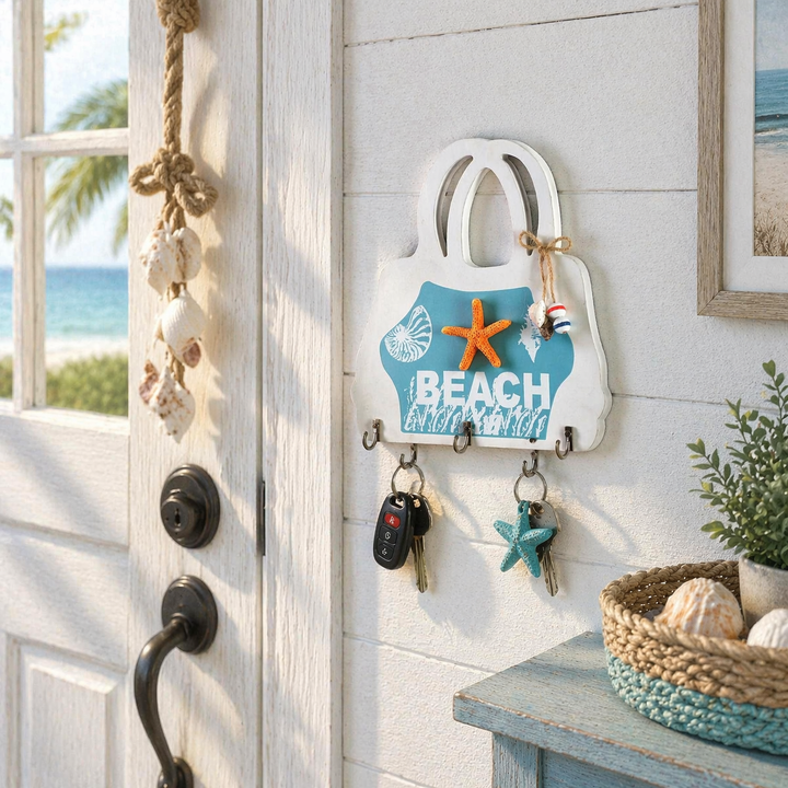 Beach Key Holder Wall Rack