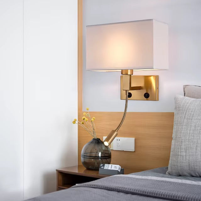 Modern Bedside Wall Light with a Flexible arm
