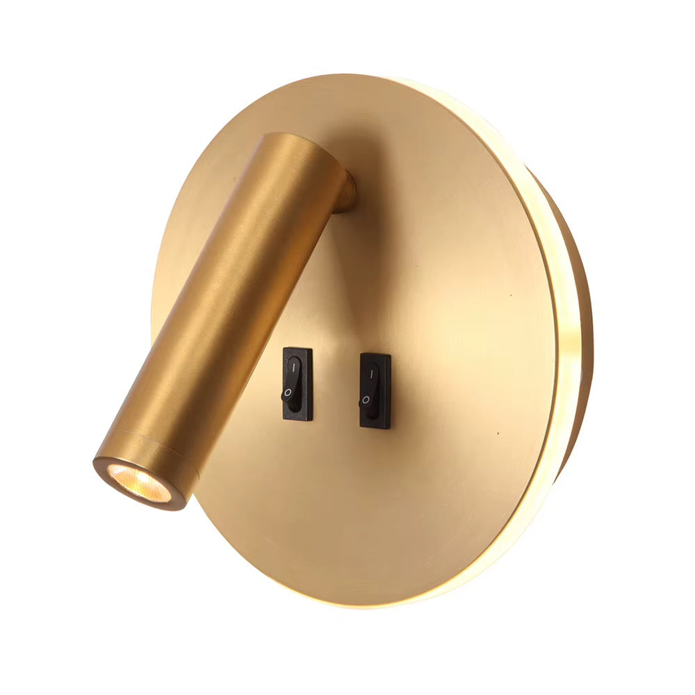 Modern Adjustable Wall Spotlight with White Finish