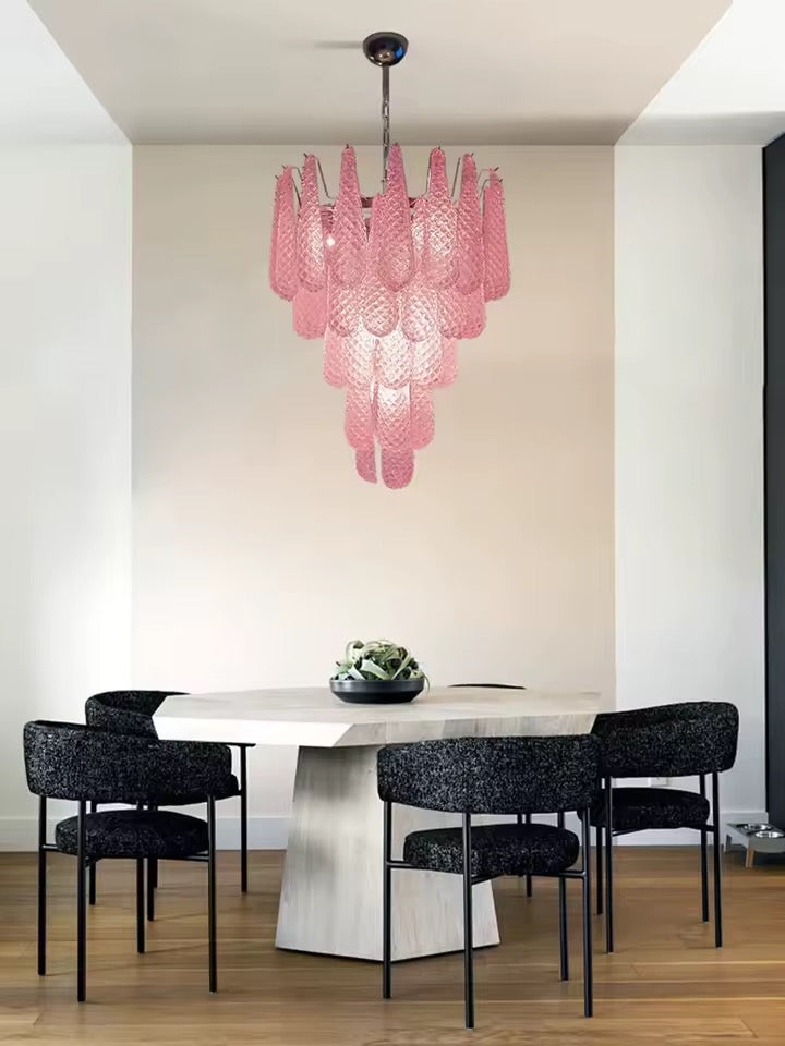 Pink Morano Chandelier