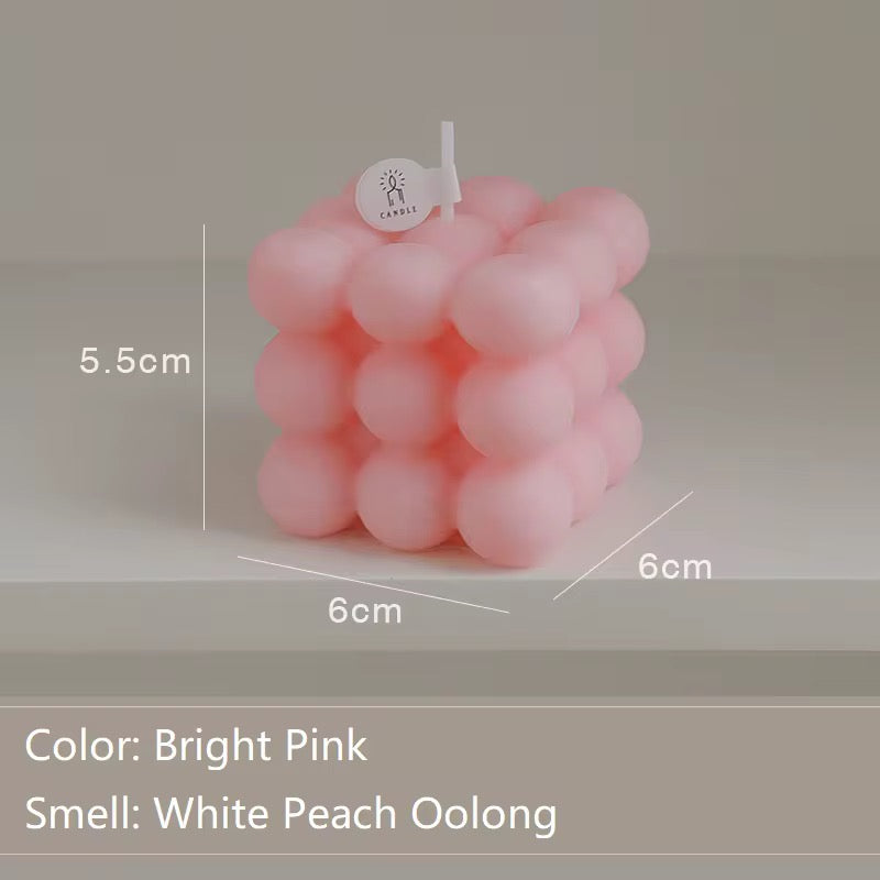 Handmade Bubble Cube Candle pack of 12