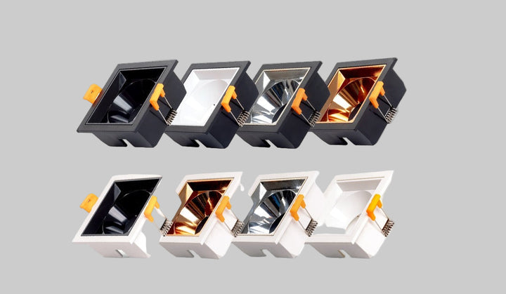 Modern Square Ceiling Spotlight - Adjustable Colors