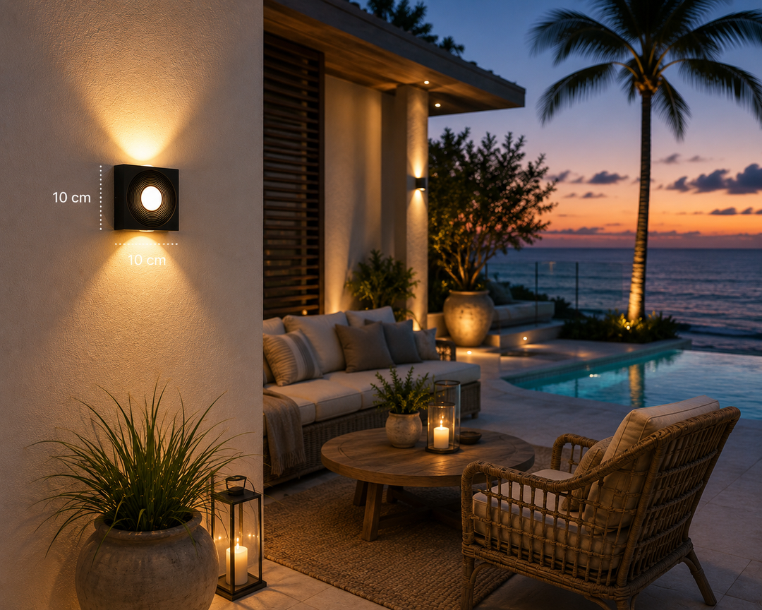 Square Halo Wall Light