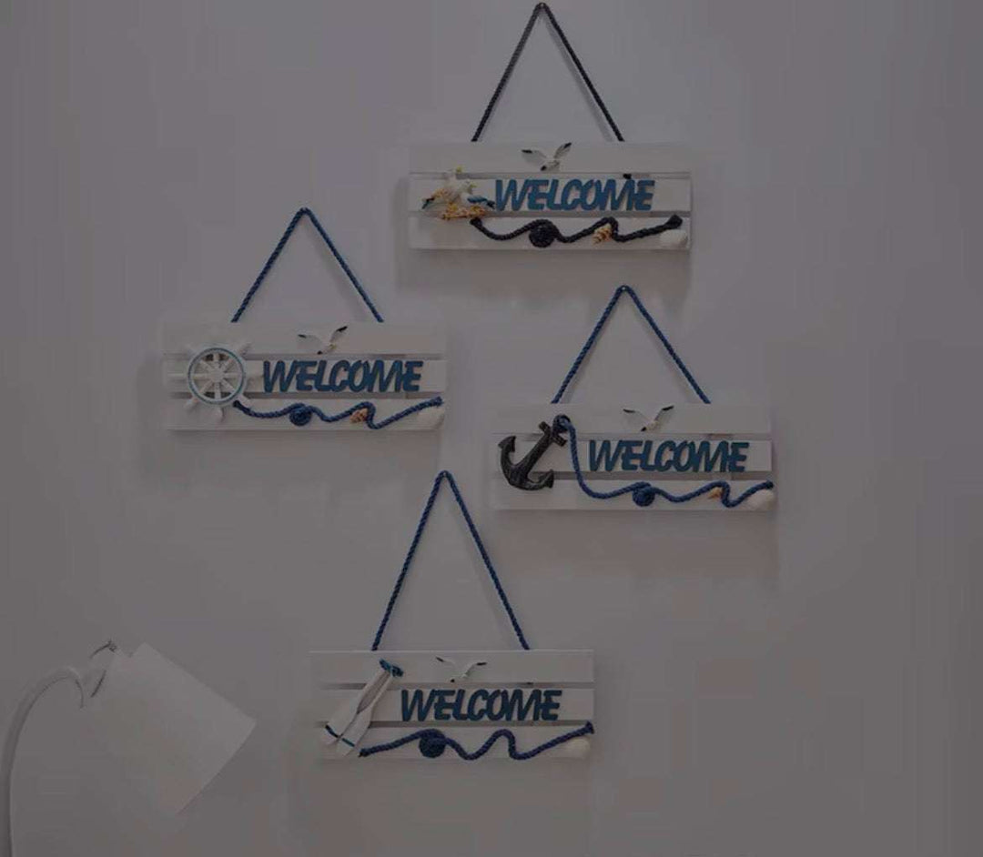 Coastal Welcome Hanging Sign