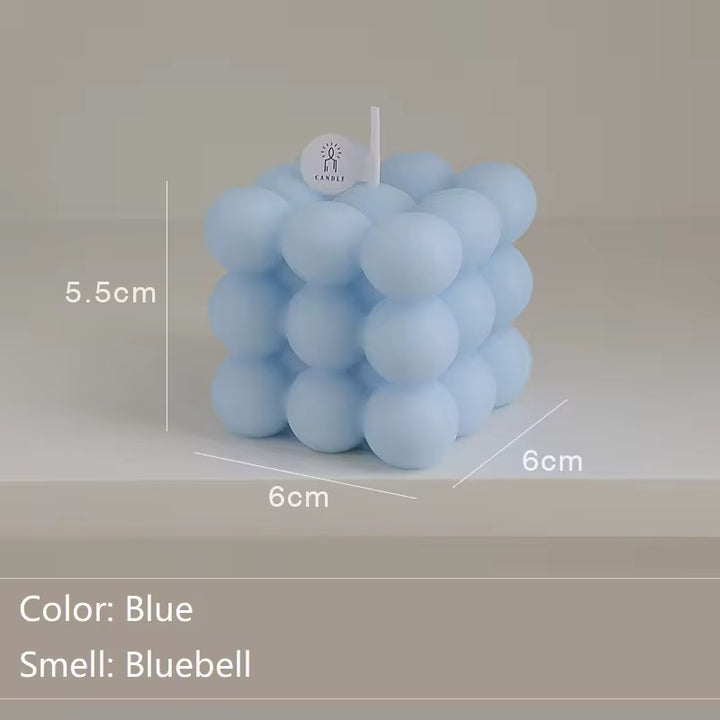 Handmade Bubble Cube Candle pack of 12
