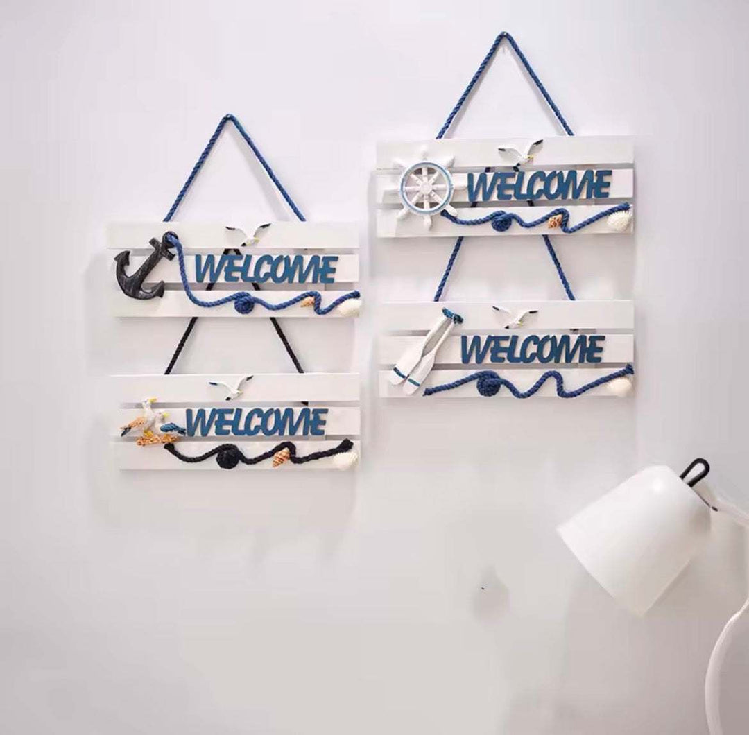 Coastal Welcome Hanging Sign