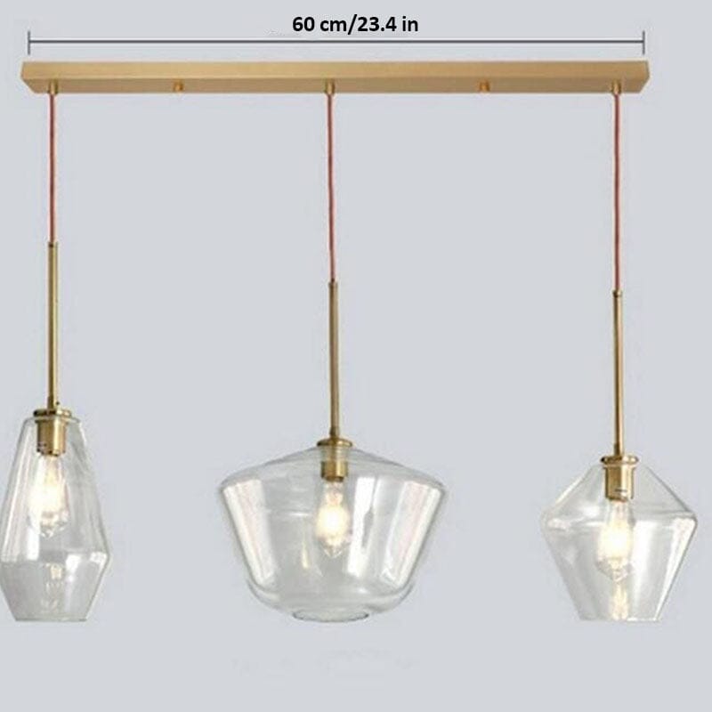 Modern Glass Pendant Light Cluster