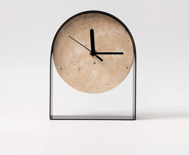 Minimalist Stone Face Table Clock