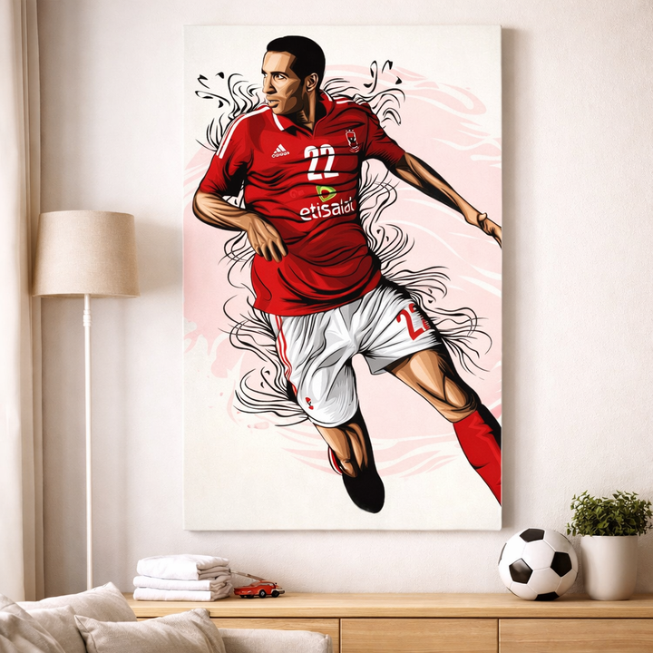 Football Player Action Canvas