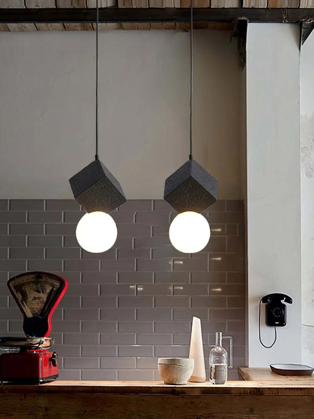 Geometric Globe Pendant Lights