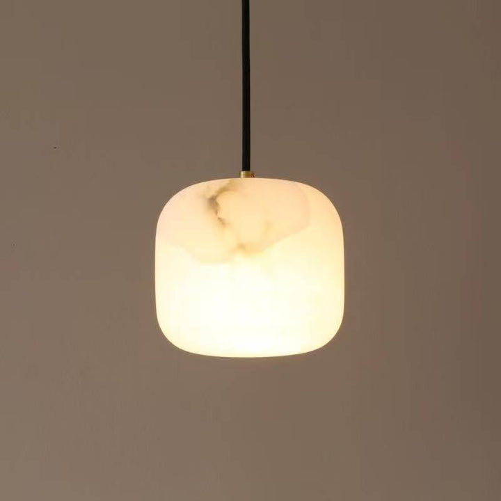 Soft Alabaster Glow Pendant Light