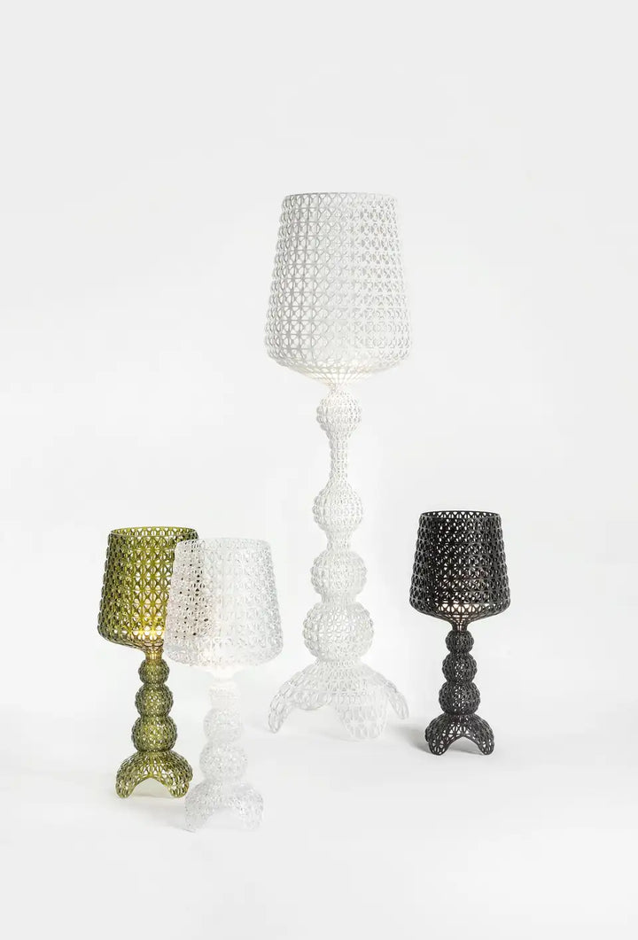 Decorative Table Lamp with Colorful Mesh Design