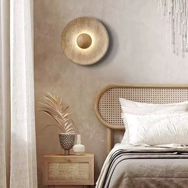 Round Textured Wall Sconce