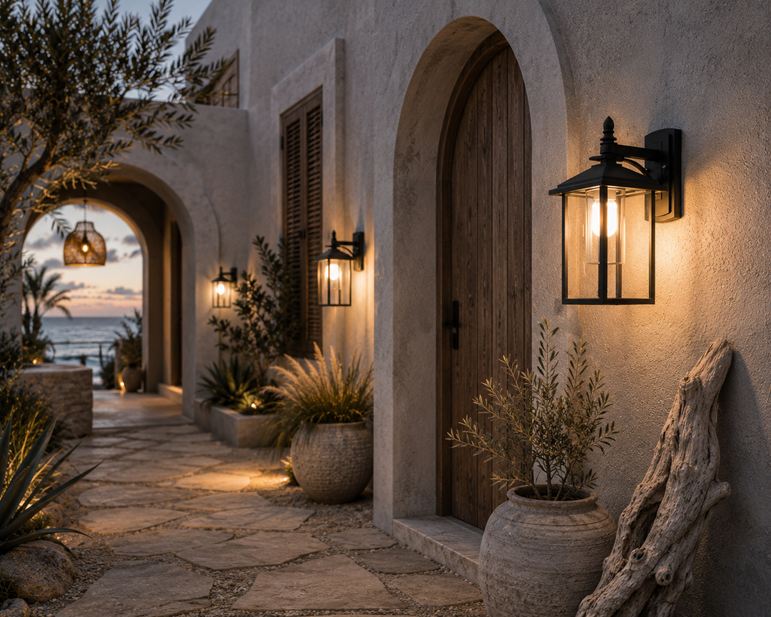 Harbor Outdoor Wall Lantern Close-Up