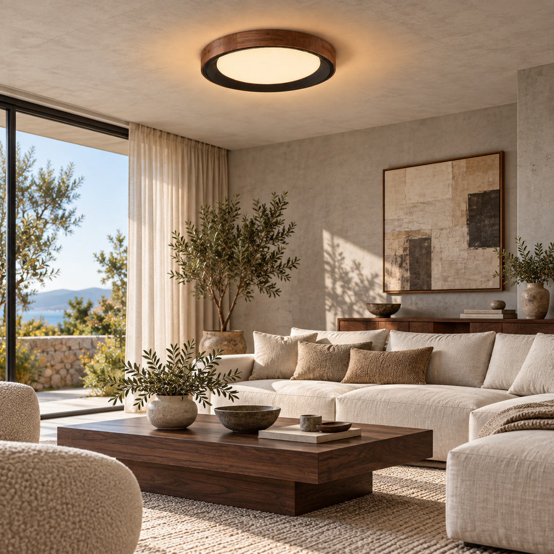 Modern Two-Tone Circular Ceiling Light