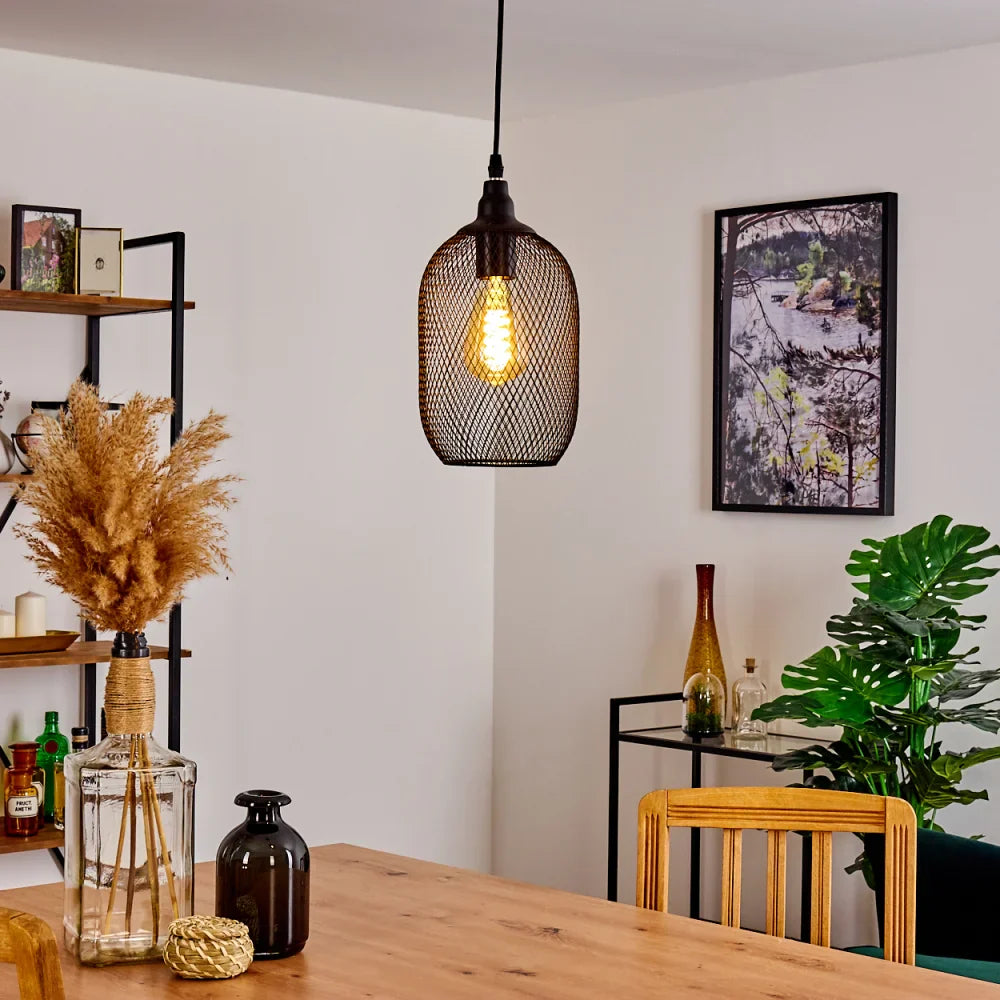 Industrial Cage Pendant Light