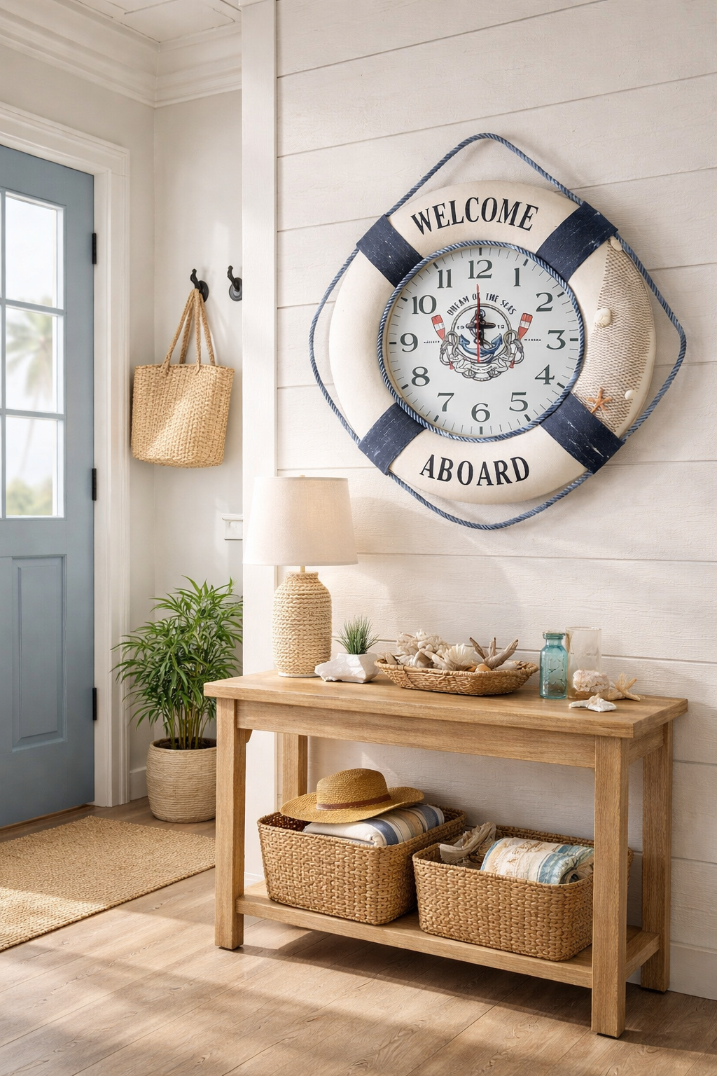 Nautical Lifebuoy Wall Clock