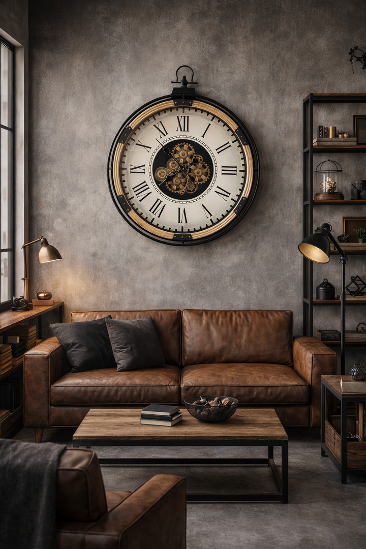 Vintage Gear Wall Clock