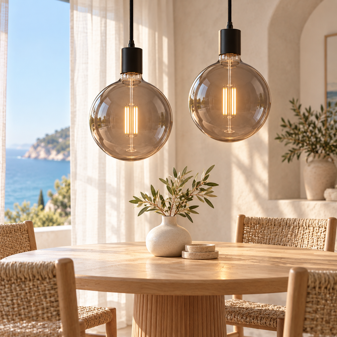 Smoke Gray Globe Filament Decorative Bulb- G180