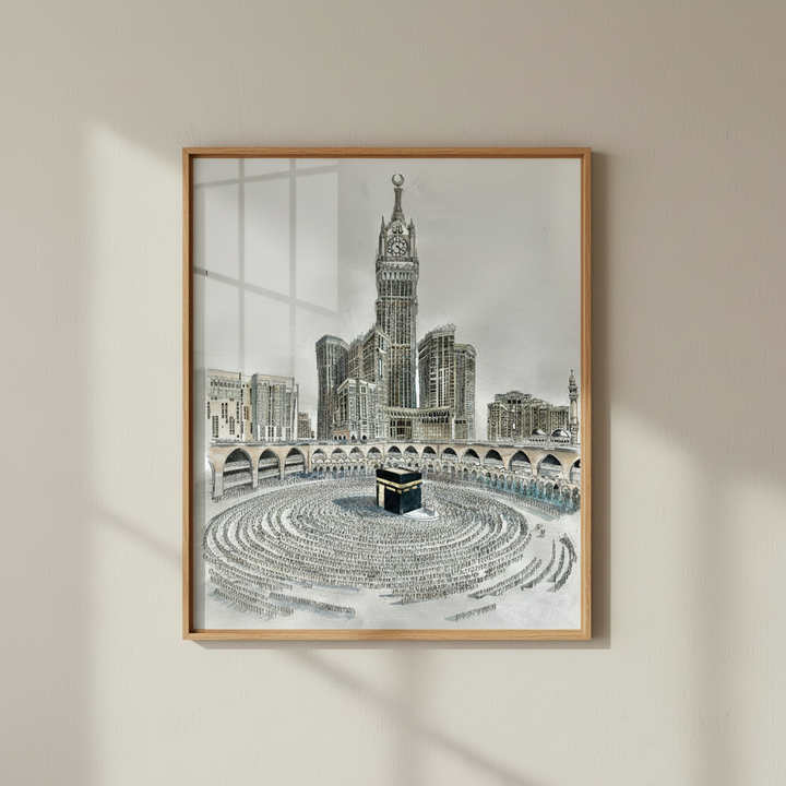 Kaaba Mecca Islamic Canvas Wall Art