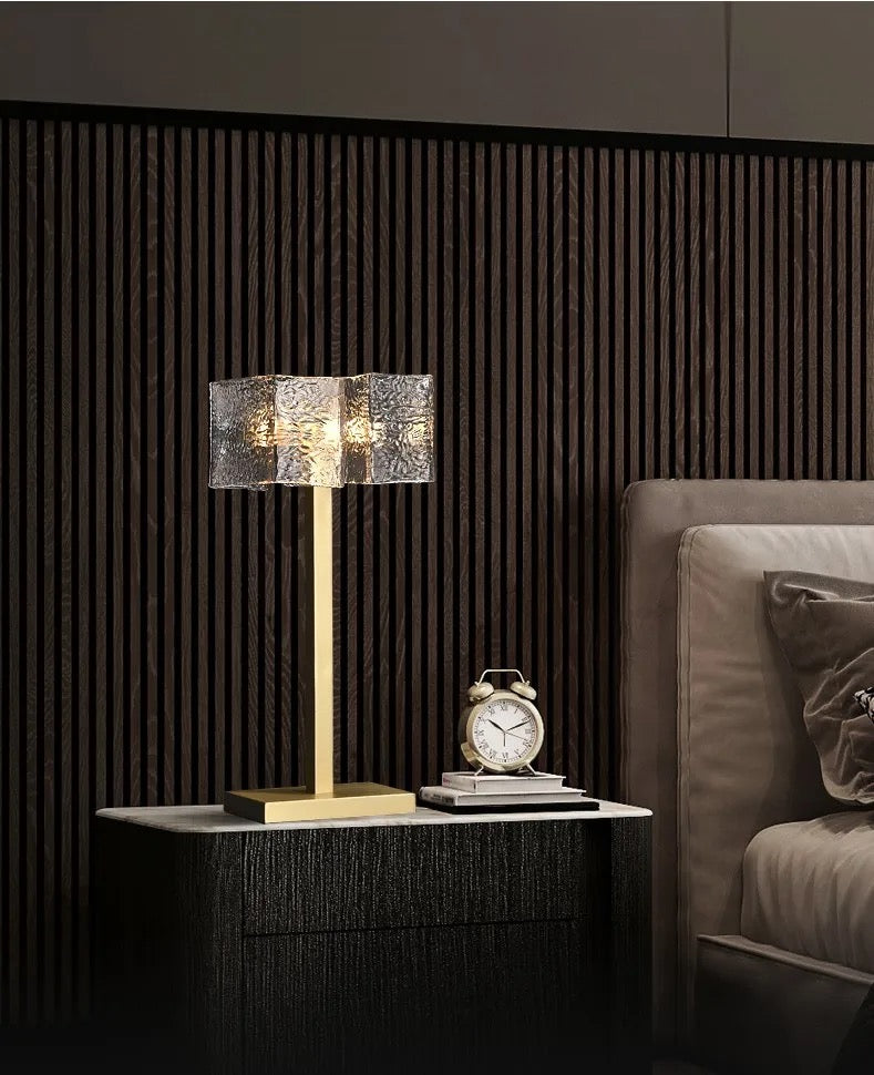 Modern Luxury Glass Shade Table Lamp